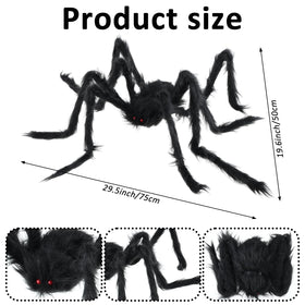DANHMAO giant spider with realistic details creates a dramatic outdoor focal point.