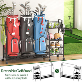 DAOUTIME side storage rack with four layers for shoes and gear.