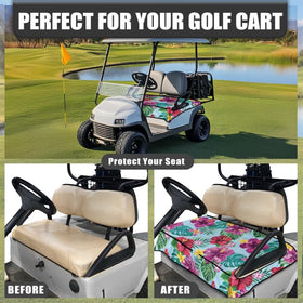 Darisoco all-season breathable seat blanket keeping seat cool in heat.