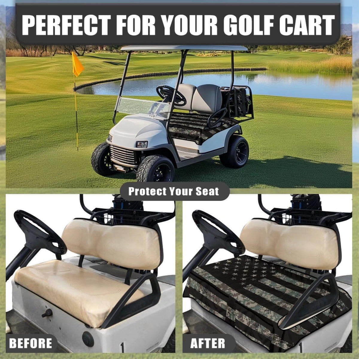 All-season seat blanket shields from heat and cold for comfortable rides