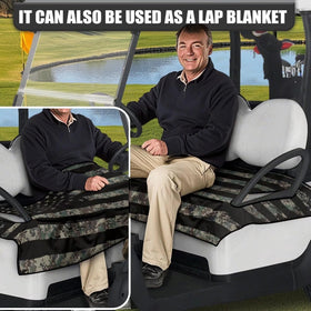 Darisoco American flag pattern enhances cart appearance on the course