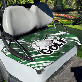 Darisoco ball golf cart seat covers protecting two-seat upholstery from dirt and spills
