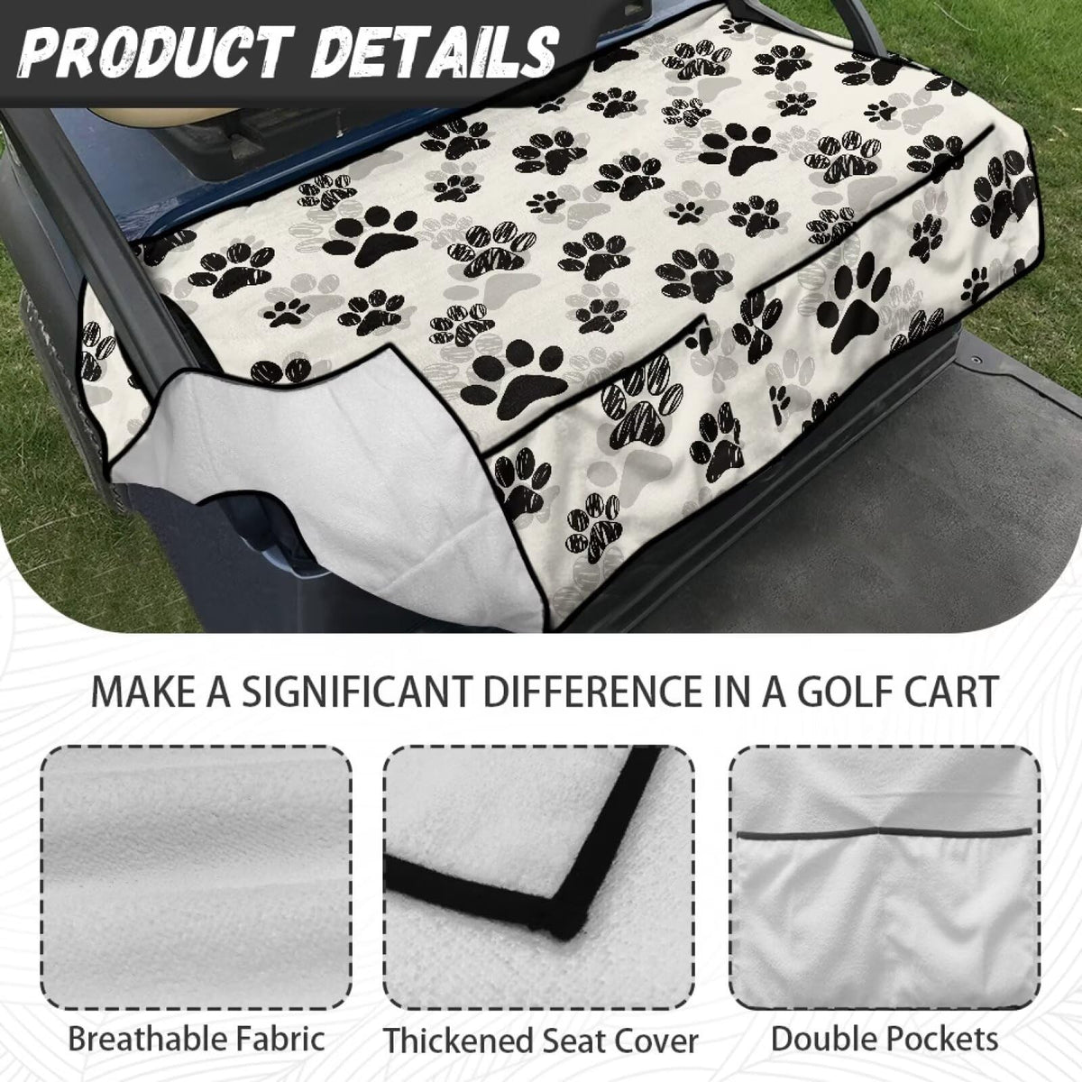 Darisoco patterns help your golf cart stand out.