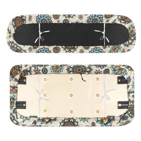 Darisoco Boho Flower seat cover on a four-seat golf cart fits a range of models