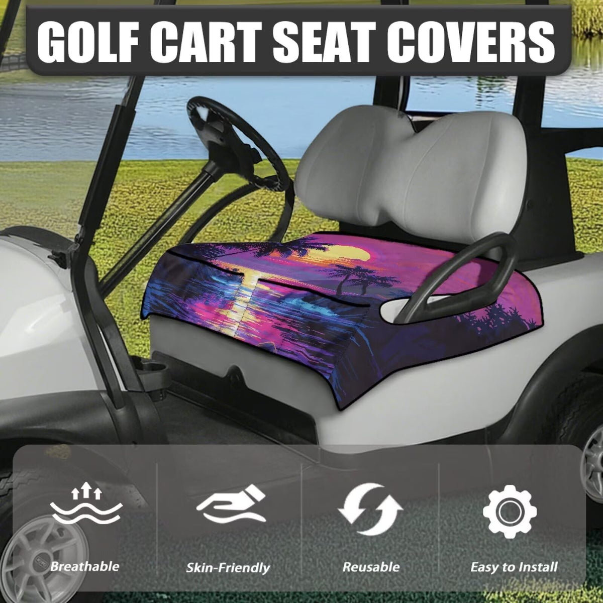 Darisoco breathable anti-slip cover keeps you comfortable during rounds.