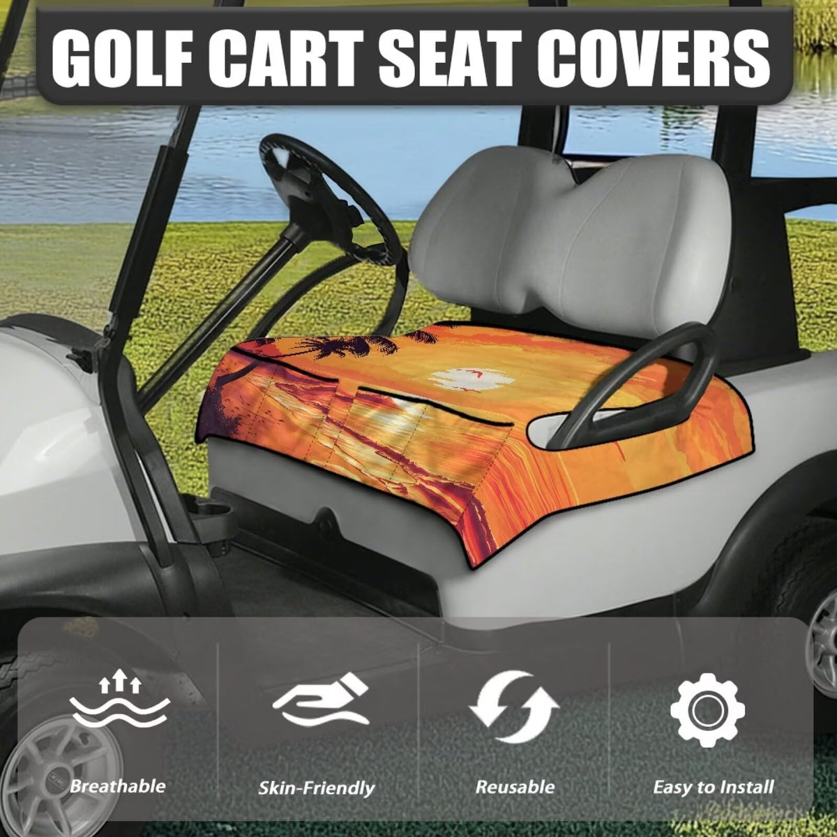 Darisoco breathable-odorless polyester seat cover maintains comfort in any season.
