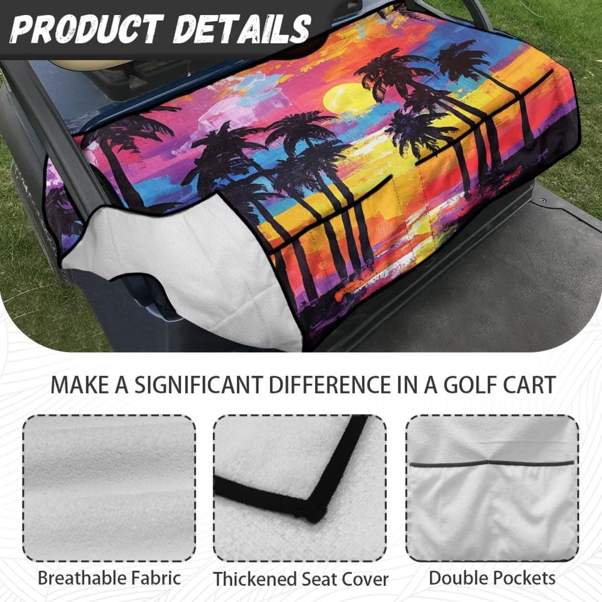 Darisoco breathable seat cover reduces heat buildup on hot days