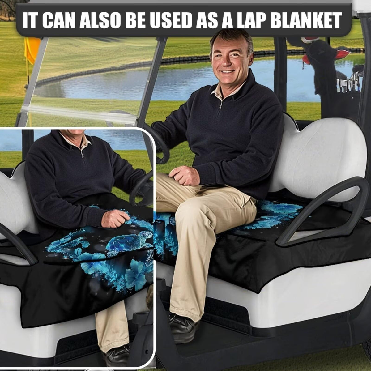 Darisoco breathable towel seat cover keeps seating comfortable in heat.