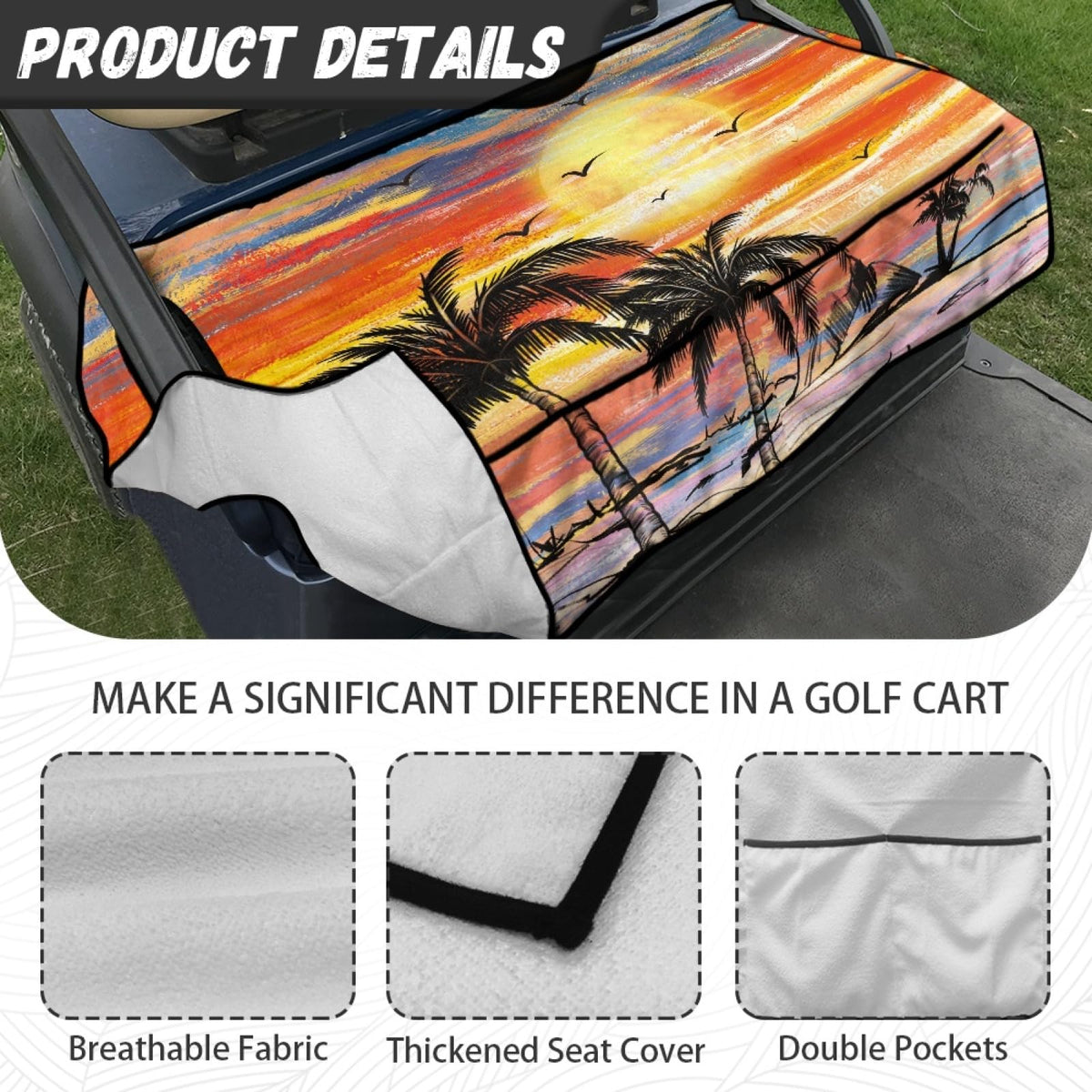 Darisoco breathable and warm seat blanket for all seasons.
