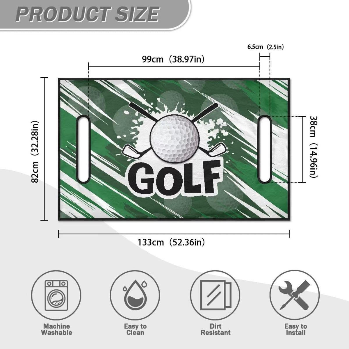 Darisoco easy care golf cart seat cover machine washable and quick to clean