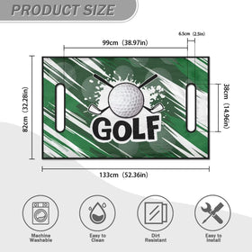 Darisoco easy care golf cart seat cover machine washable and quick to clean