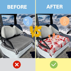 Darisoco universal-fit two-hole design facilitates quick installation on most carts.