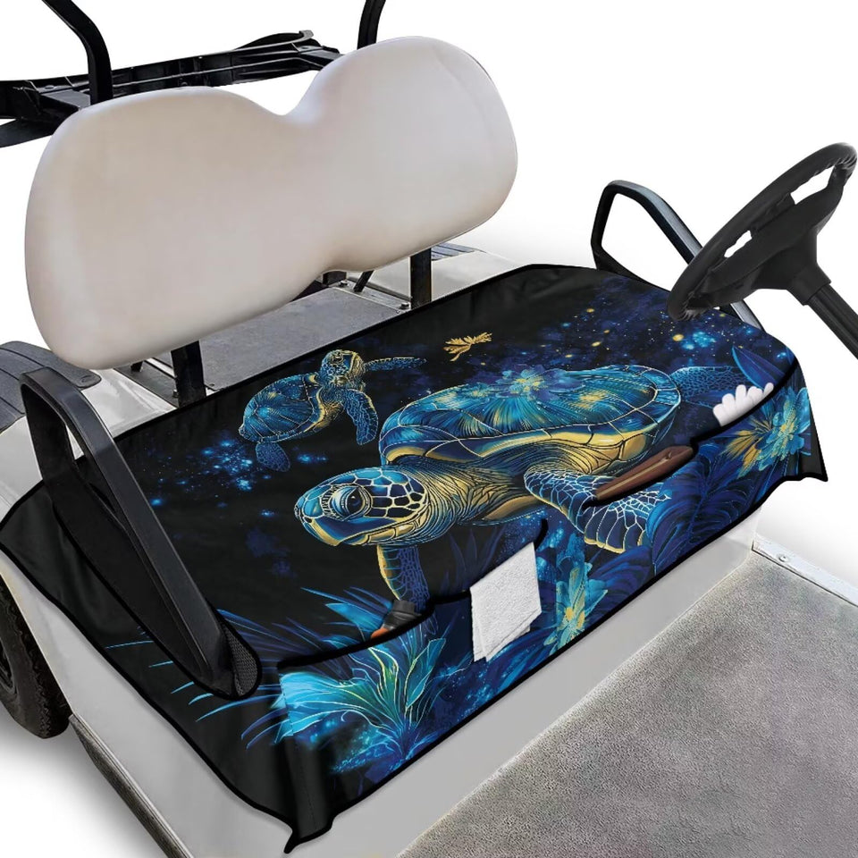 Darisoco flower sea turtle seat cover with front pockets keeps essentials organized.