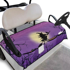 Darisoco Halloween golf cart towel seat cover – front view demonstrates protective style.