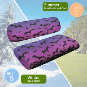 Darisoco all-weather seat cover protects golf cart seats from sun and moisture.