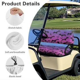 Darisoco pattern design seat cover enhances golf cart style.
