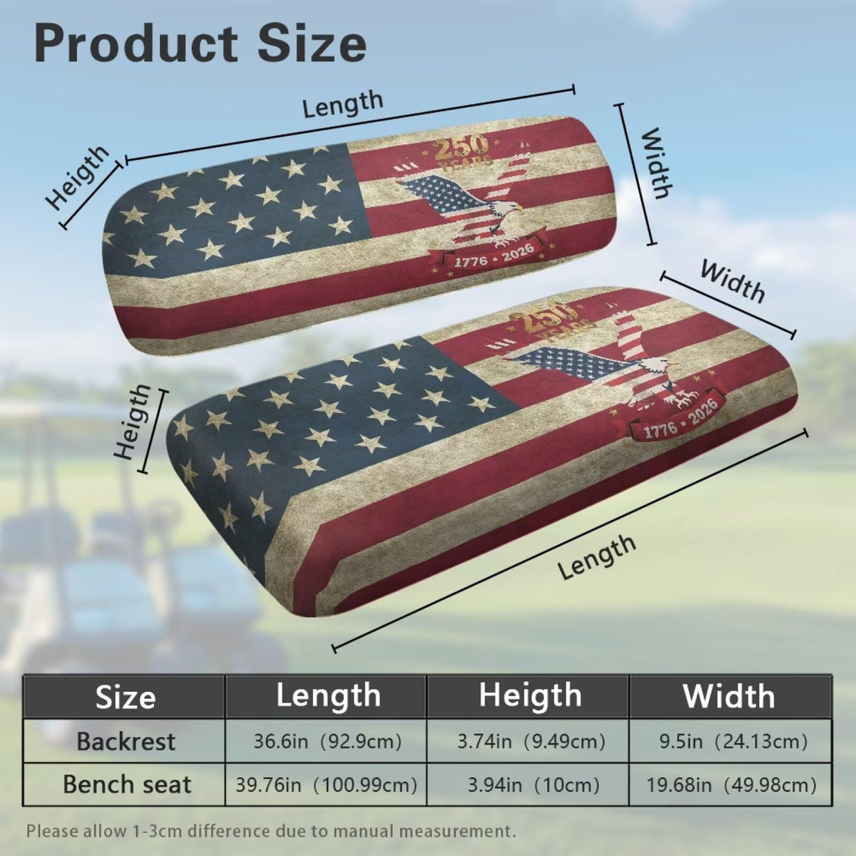 Darisoco outdoor-ready seat cover guards against stains and pet wear.