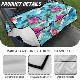 Darisoco Wave Palm pattern enhances cart styling.