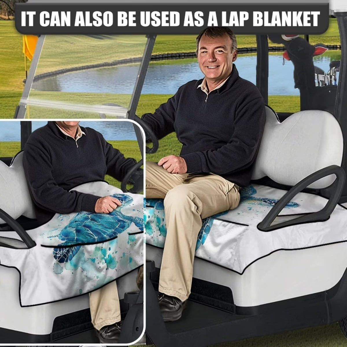 Darisoco-patterned option highlights stylish golf cart customization.