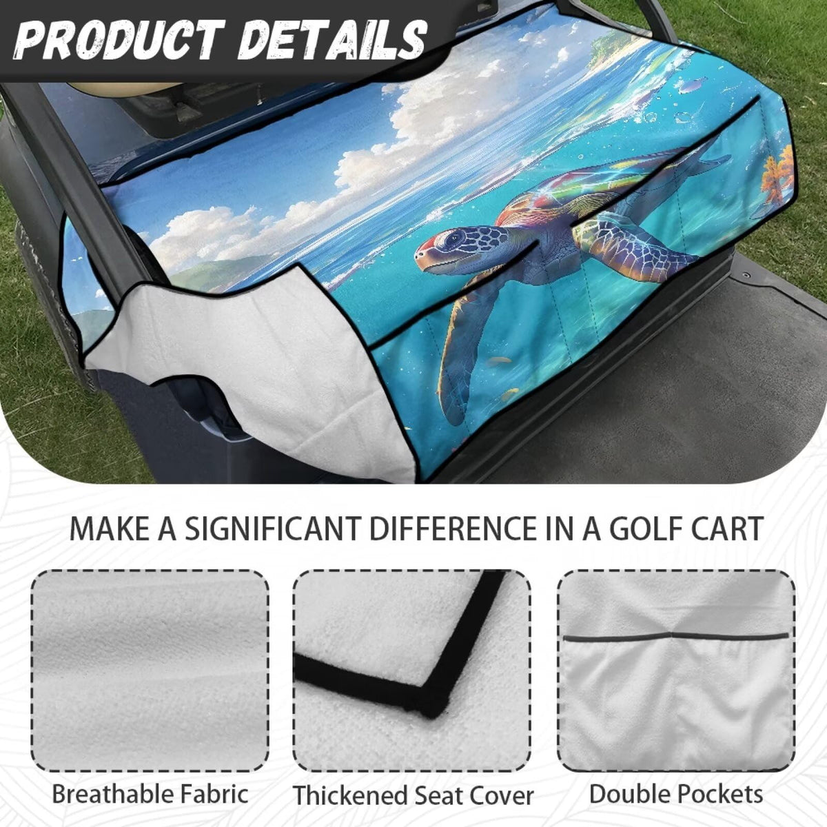 Darisoco-patterned golf-cart look helps your ride stand out.