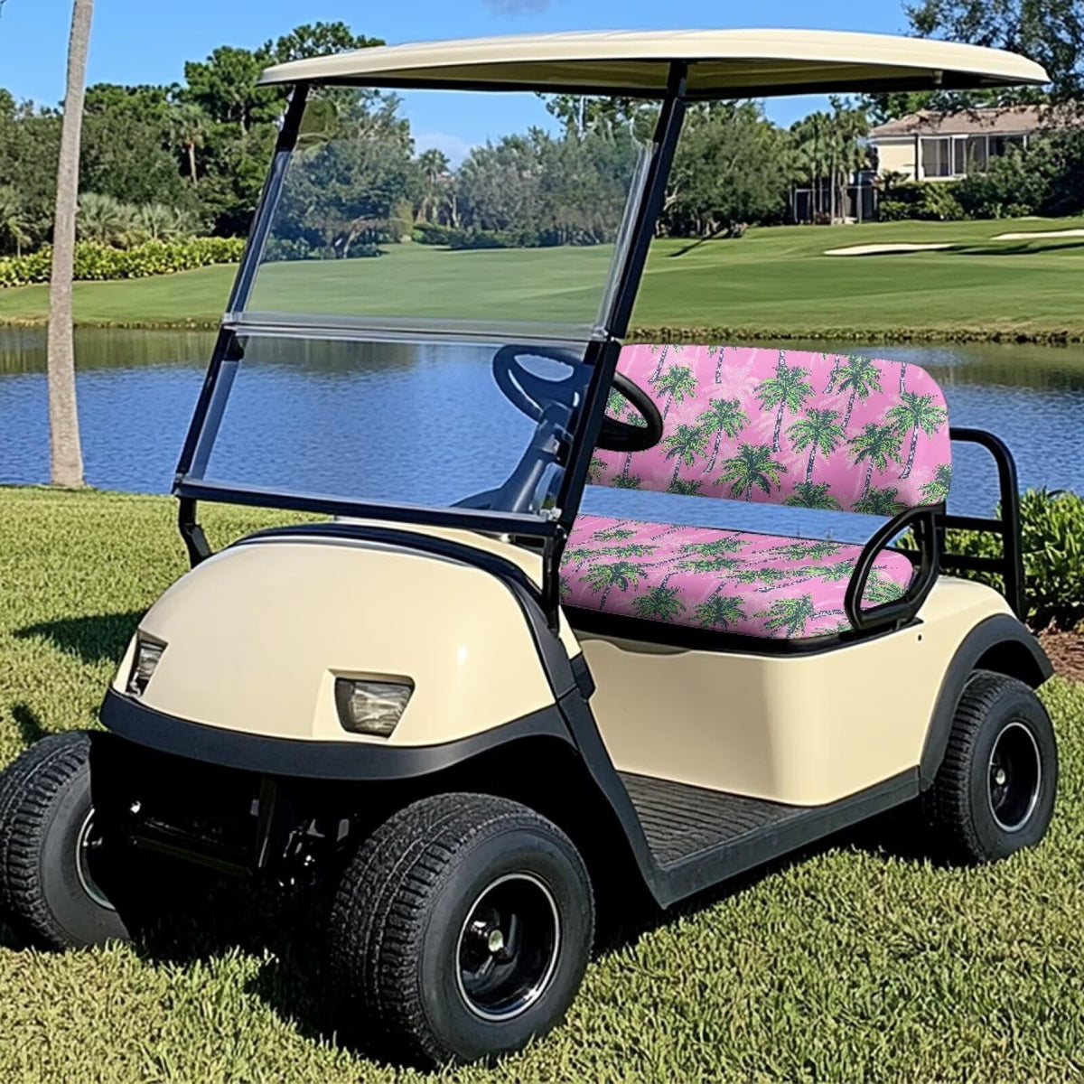 Darisoco 600D Oxford fabric protects seats from rain and mud on outdoor carts