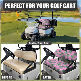Darisoco universal-fit palm-pattern seat cover for 2- and 4-seat carts