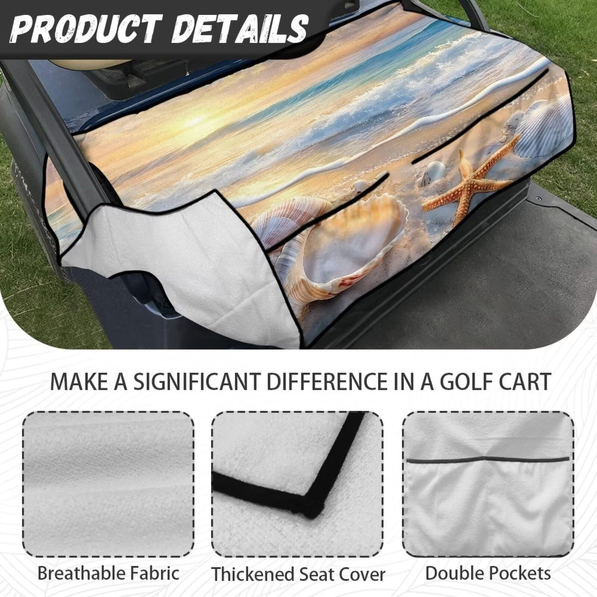 Darisoco Sea Star seat cover demonstrating seasonal comfort benefits