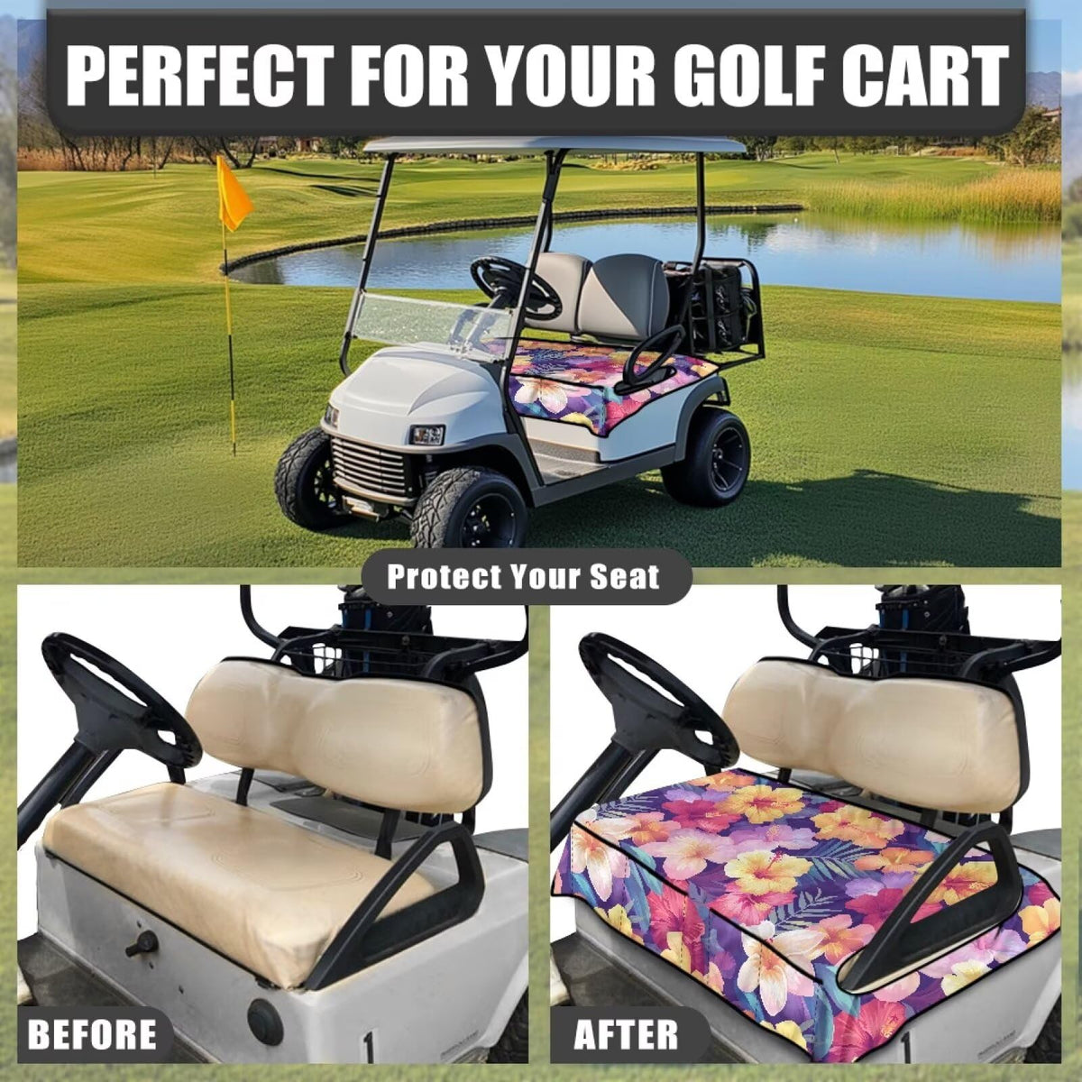 Darisoco seat cover with four pockets designed for quick-access gear.