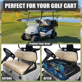 Darisoco seat-cover size 52 by 32 inches fits most two-seat carts.