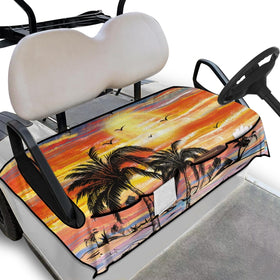 Darisoco sun palm seat cover protects seats from sweat and spills.