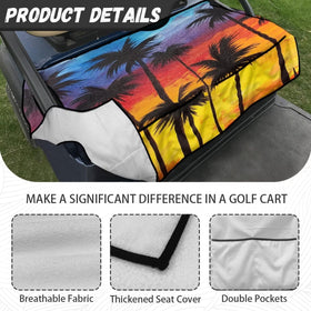 Darisoco Sunset Palm stylish pattern enhances your golf cart’s look.