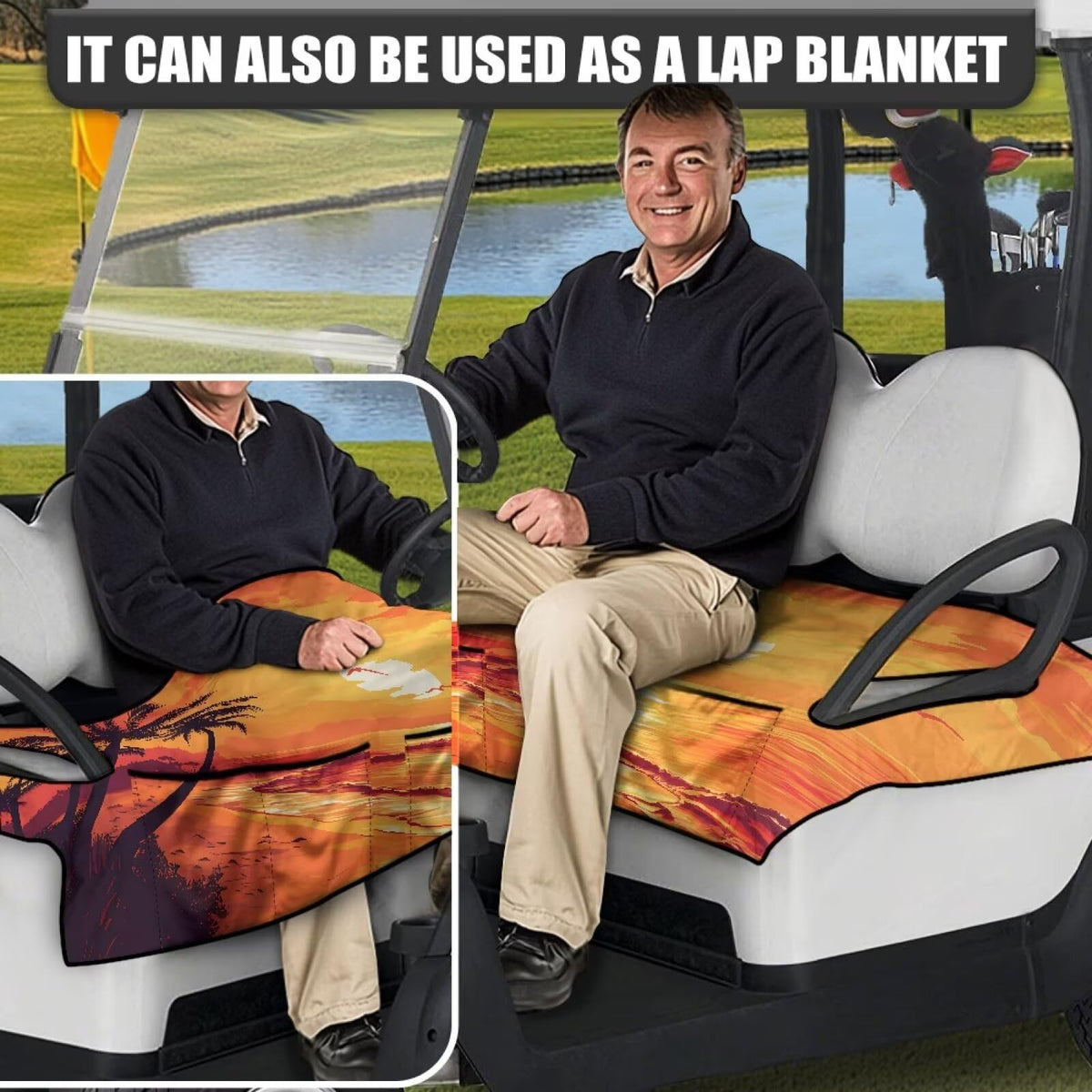 Darisoco universal-fit two-person seats fit most carts.