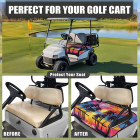Darisoco universal fit Club Car seat cover installs easily and cleans quickly