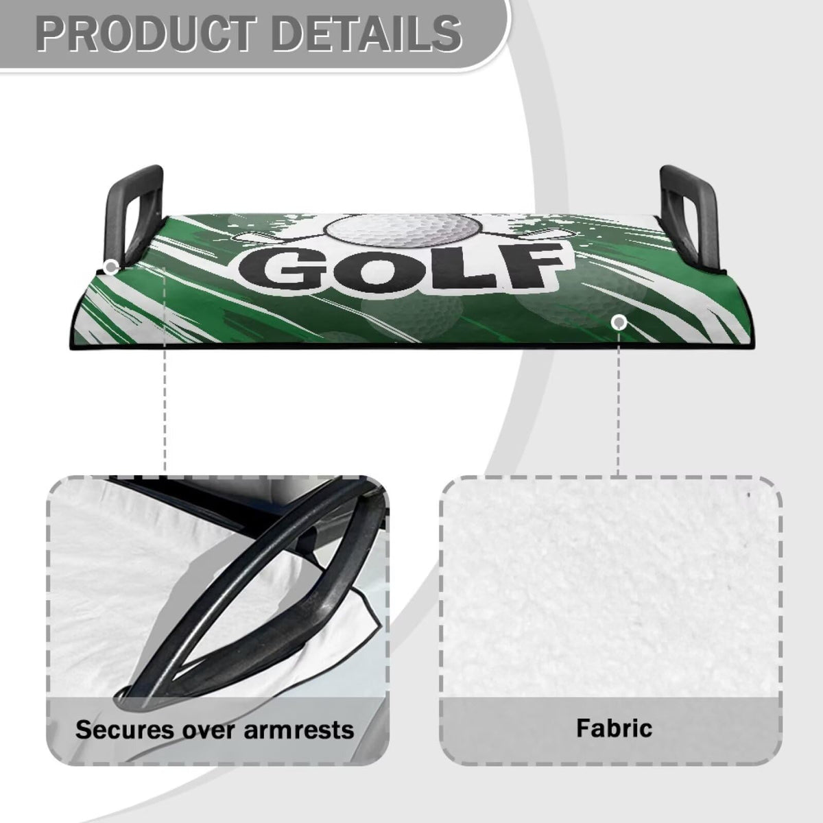 Darisoco universal fit golf cart seat cover easy to install