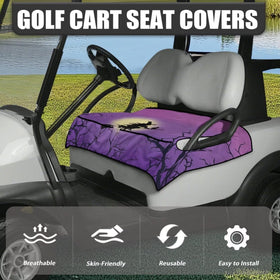 Darisoco universal golf cart seat cover 52x32 inches demonstrates versatile fit.