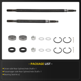 Dasbecan axle kit packaging contents for EZGO TXT
