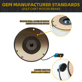 Dasbecan golf cart brake with longer wiring for flexible installation
