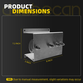 Dasbecan dust-proof, wear-resistant resistor with robust aluminum housing.