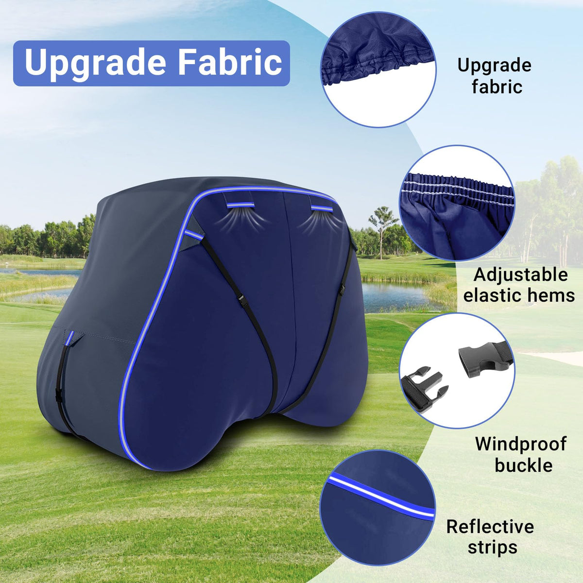 Dasmiro side-zip entry enables easy access with cover on