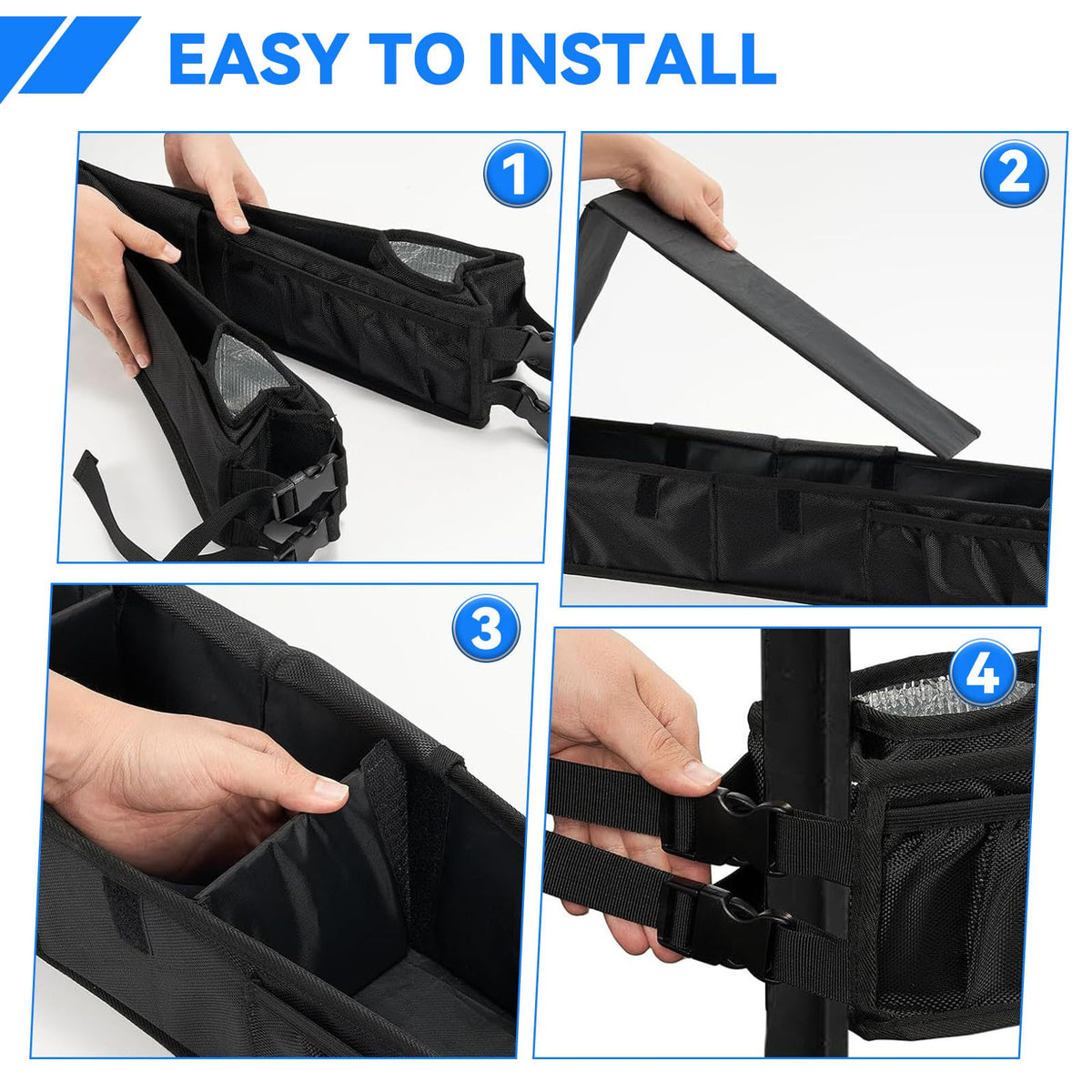 Daspom 33 by 4.5 by 4.5 inches basket fits most golf carts.