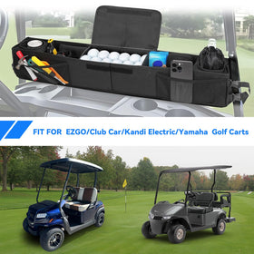 Daspom universal-fit basket works with EZGO, Club Car, Drive, ICON and Kandi.