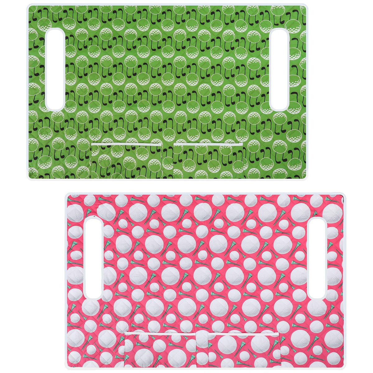 Datanly golf cart seat cover 2-pack adds durable protection with playful patterns