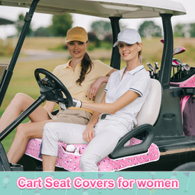 Datanly non-slip back golf cart seat cover keeps seats securely in place