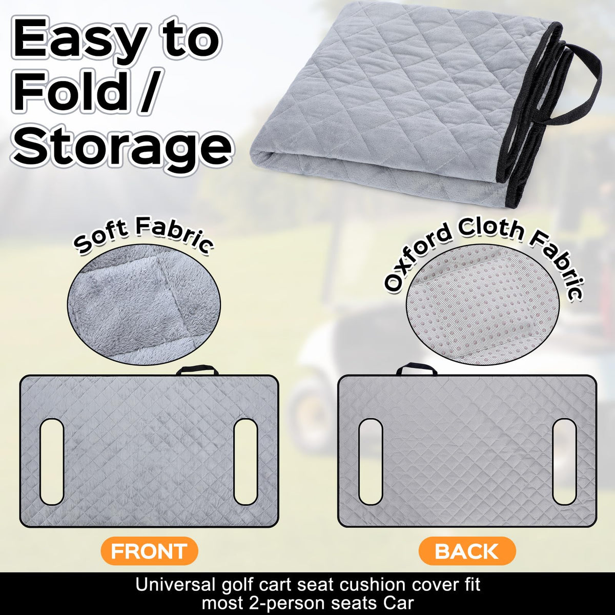 Datanly golf cart seat protector shields against dust and dirt
