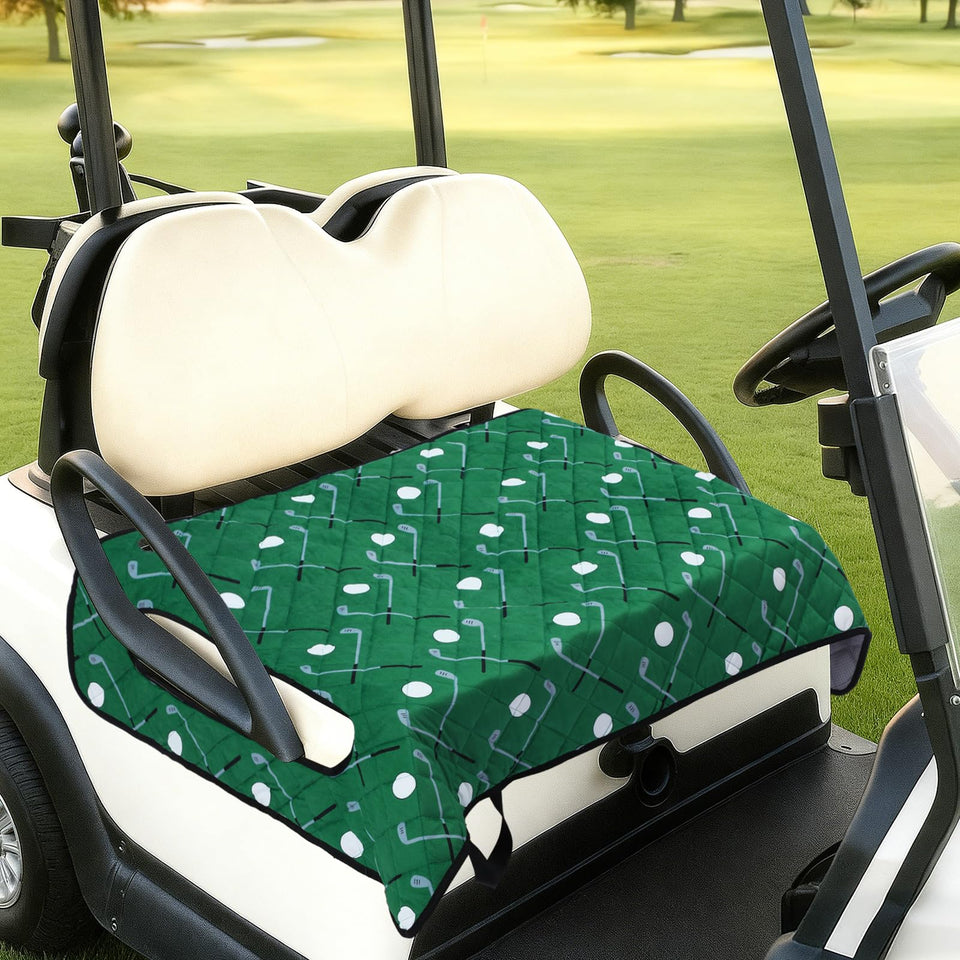 Datanly golf seat cover for 2‑person carts with plush warmth and waterproof protection.