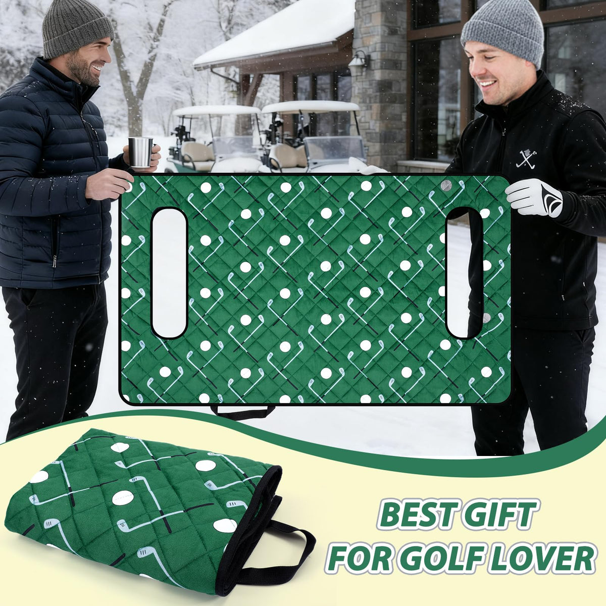 Datanly universal‑fit golf seat cover for most 2‑seat carts.