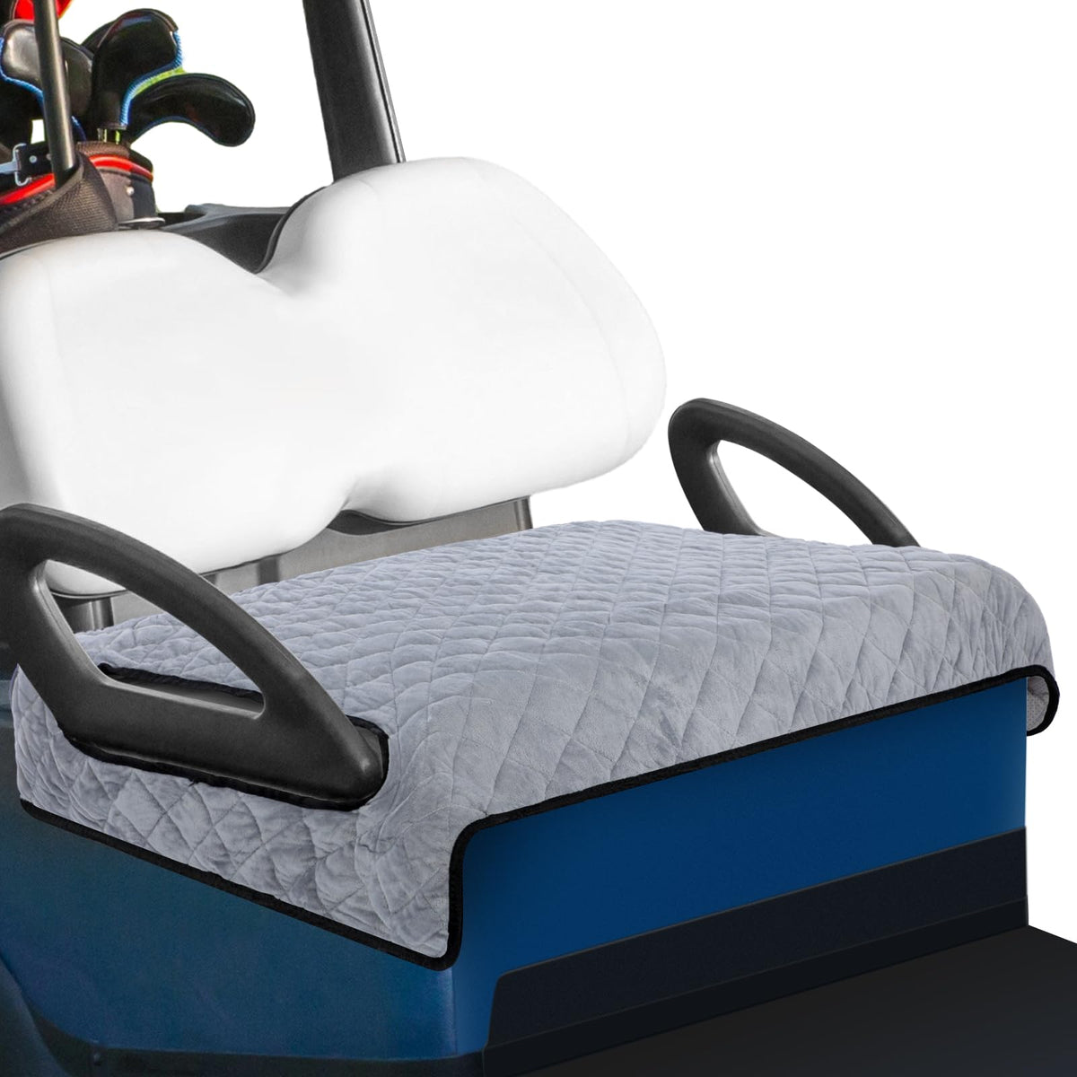 Datanly golf seat cover winter plush on a two-person cart for warmth