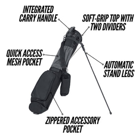 Datrek Ranger Sunday Bag top-handle for effortless lifting between holes