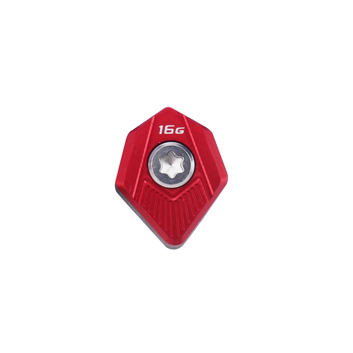 DAZUZ HISTAR 16g red golf weight close-up for Cobra SZ tuning.