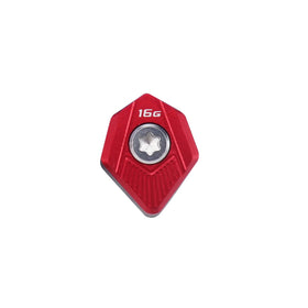 DAZUZ HISTAR 16g red golf weight close-up for Cobra SZ tuning.